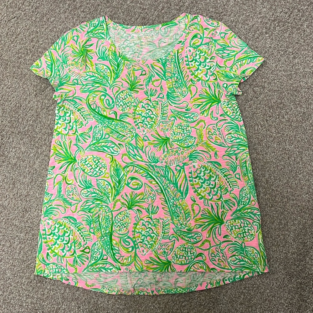 Lilly Pulitzer Tee Sz M EUC